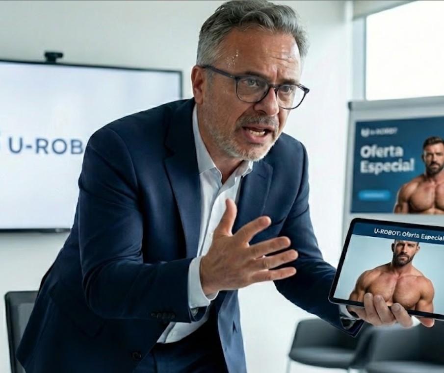 Venedor d'U-ROBOT. Expert en ioga i tècniques de vendes agressives.