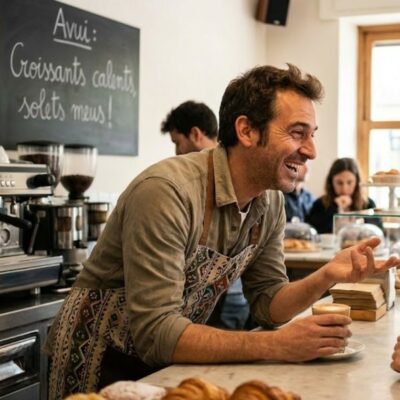 Cambrer de la cafeteria. Gai/Bi. És els ulls i les orelles del lloc de reunió