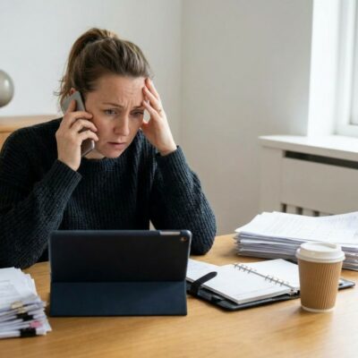 Treballadora de museu, actualment organitzant una exposició important. Mare d'una nena, la Martina